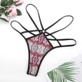 thumbnail image 4 of Aztec Geometry Pattern Open Type Women's Panties Crotch Opening G-strings Thongs Lingeries Underwear, 4 of 7