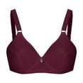thumbnail image 2 of abtuhar Women Plus Size Bras,Wireless Bras for Women,Woman's Embroidered Glossy Comfortable Breathable Bra Underwear No Rims, 2 of 4