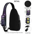 thumbnail image 2 of Science and Math Lover Sling Backpack, Geometric Scientific Print Crossbody Daypack for Learning and Teaching, 2 of 5