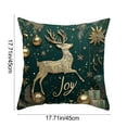 thumbnail image 3 of Antqov Christmas Pillow Covers 18x18" Christmas Decorations Cushion Covers, Xmas Pillowcases Throw Pillow Covers with Zipper for Sofa Couch Home Decor Gifts, 3 of 6