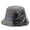 Gray, variant on Women Vintage Round Fedora Lady Bow Cloche Derb Felt Bowler Cap Bucket Hat