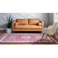thumbnail image 4 of Rugs.com Rabia Collection Rug – 8' x 10' Burgundy Low Rug Perfect For Living Rooms, Large Dining Rooms, Open Floorplans, 4 of 9