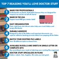 thumbnail image 4 of Doctor Stuff - Alphabet Letters for File Folders, 1 Pack Each A-Z Plus Mc on Ringbook Sheets, 5400 Labels, NO Binder or Indexes, VRE/GBS 8850 - VRAM Series Compatible Alpha Stickers, 1.3" x 1.25", 4 of 4
