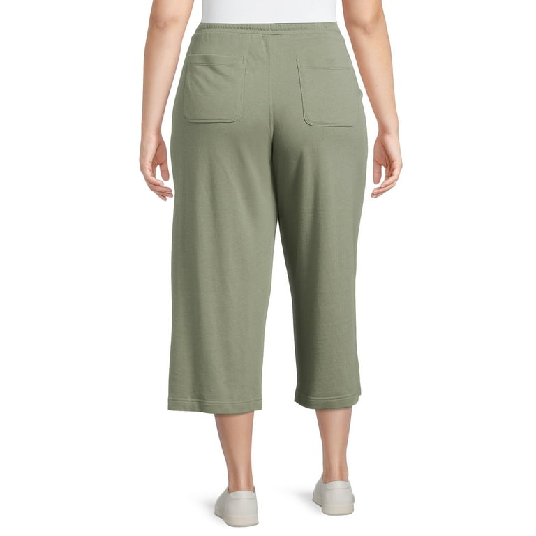 Terra & Sky Womens Plus Size Soft Sueded Capri Nigeria