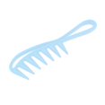 thumbnail image 1 of Peine De Peinado De Dientes Anchos Peine De Pelo Desenredante Con Mango Para Mujer Azul Sunnimix peine de peluquería, 1 of 8
