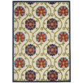 thumbnail image 1 of Tapis d'Intérieur et d'Extérieur 7 x 10 Pi. Vignes, Bleu, 1 of 1