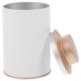 thumbnail image 1 of unbranded White Tinplate Airtight Tea Canister Metal Storage Container for Dry Food, 1 of 8
