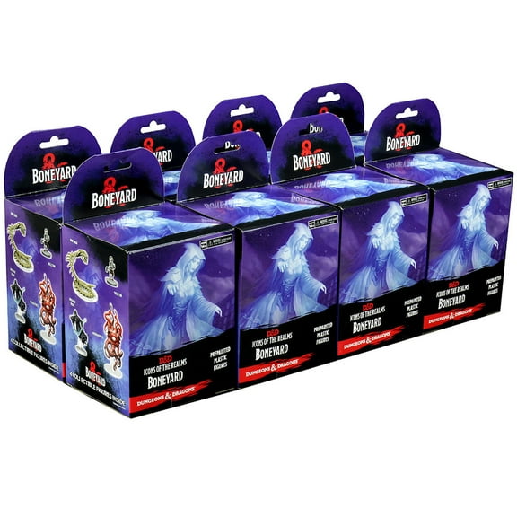 D&D Icons of the Realms Miniatures: Boneyard 8ct Brick (Set 18) - 32 Miniatures, Randomly Assorted, Prepainted, RPG, Dungeons & Dragons