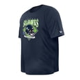 thumbnail image 2 of Men's New Era College Navy Seattle Seahawks Big & Tall Helmet T-Shirt, 2 of 3