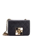 thumbnail image 1 of Pre-Owned Resin and Pearl CC Full Flap Bag Quilted Calfskin Small By Rebag, 1 of 6