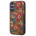 thumbnail image 1 of For Samsung Galaxy S25+ Case with Card Holder Kickstand Flowers Design Leather Phone Cover - Summer, 1 of 5