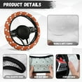 thumbnail image 6 of Yuyamidu Orange Polka Dots Steering Wheel Cover Warm Steering Wheel Decorative Accessory for Auto Sedan 15 Inch Winter Car Wheel Protector Flannel Case, 6 of 7