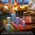 thumbnail image 4 of Yayeee Flameless Candles with Remote Flickering Battery Operated Multi Color Changing, Starry Night Pattern, 4 of 7