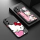 thumbnail image 4 of Bonita funda translúcida esmerilada de Hello kitty para Samsung Galaxy A91, A81, A71S, A53, A04S, A14, A13, A12, 4 of 5