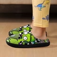 thumbnail image 6 of Kids Slippers Invader Zim House Slippers Warm Soft Plush Slipper Anti-Slip Winter Fluffy House Shoes for Boys Girls, 6 of 7