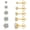 Gold Butterfly Clasp Earrings (3 Pairs), variant on 3 Pairs Moissanite Flatback Stud Earrings for Women,  Sterling Silver Hypoallergenic Flat Back Cartilage Earrings Set, 18K White Gold Plated