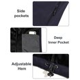 thumbnail image 5 of Little Donkey Andy Women's Lightweight Stand Collar Jacket Water Resistant Windbreaker Fleece Lined Warm Coat Purple L, 5 of 9