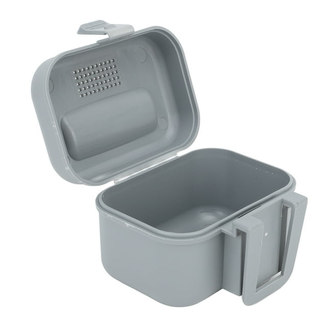 Boîte d'Appâts Vivants pour la Pêche, Glacière pour Appâts en Plastique Imperméable, Support pour Appâts Ver, Contenant pour Appâts Vivants Résistant à la Chaleur, Gris