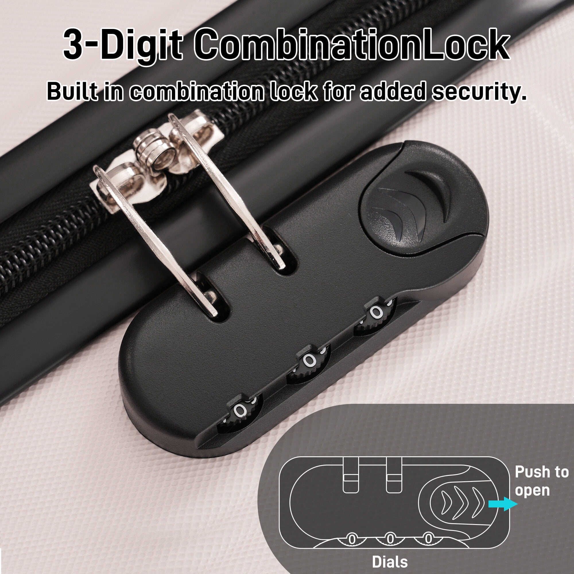 Hard Shell Luggage Hardshell Luggage Sets 3 Piece Double Spinner Wheels Suitcase with Handle Password Lock, Lightweight 20"+24"+28" Luggages,Carry On Hard Shell Luggage
