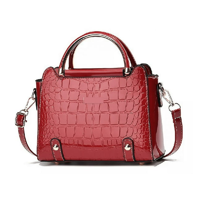 Bolsa Bandolera Mujer Moda Cartera Crossbody Tote Hombro Rojo