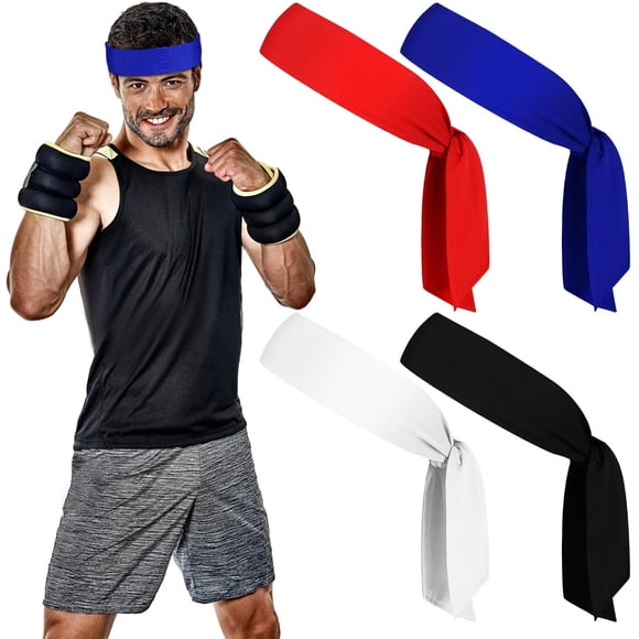 Amazing Sweat Bands Headbands Men Women Head Tie Sports Headband Adjustable Hair Band Running Football Headband Elastic Workout Yoga Tennis Headband ensuring long - lasting use. Don't miss out!