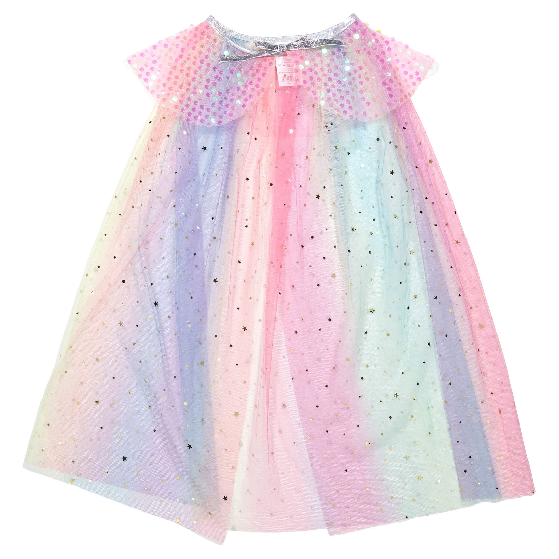 Rainbow Cape Costume Accessory for Children, Multicolor, One Size, Halloween by Way To Celebrate
