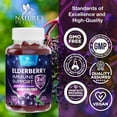 thumbnail image 5 of Elderberry Immune Support Gummies - 3X Strength Black Elderberry Gummy with Vitamin C, D3 and Zinc for Kids & Adults - Immune Health Support Supplement Gummy, Black Elder Berry Vitamins - 120 Gummies, 5 of 10