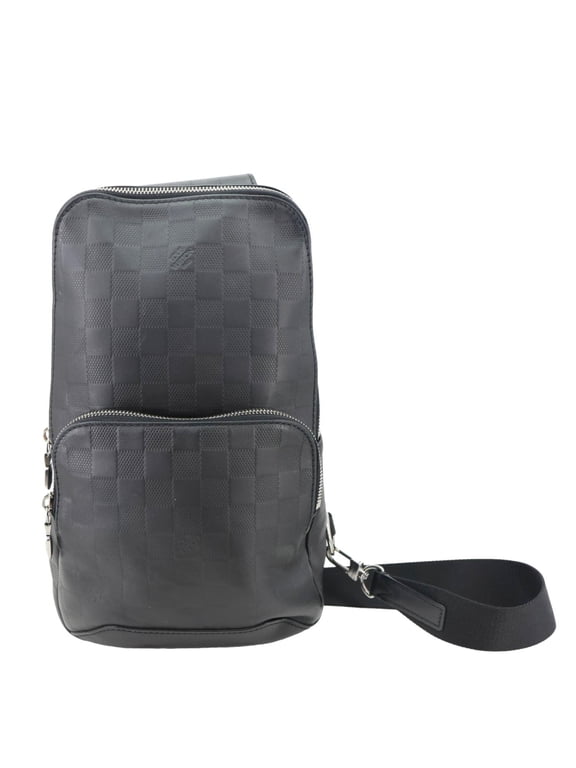 Pre-Owned Louis Vuitton Avenue Sling Damier Infini Leather Backpack Bag Black