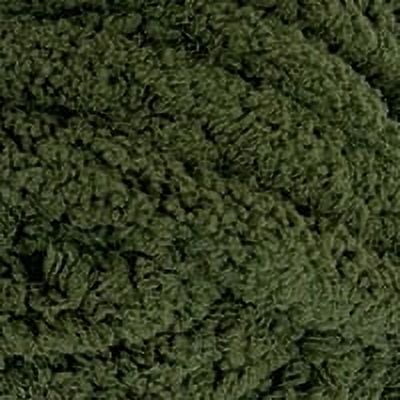 Mainstays Chunky Chenille Yarn, 31.7 yd, Olive, 100% Polyester, Super Bulky