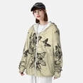 thumbnail image 5 of Balery Vintage Floral Men's Women's UPF 50+ Sun Protection Lightweight Hoodie Performance Long Sleeve Shirt for Fishing Running-Small, 5 of 9