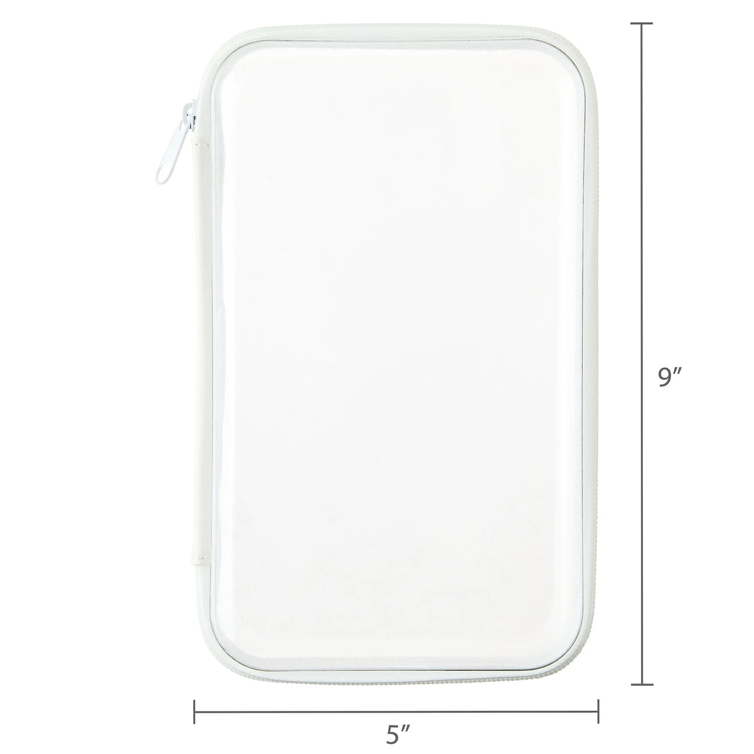 Pen+Gear Zipper Pencil Case, Pencil Boxes for School, White