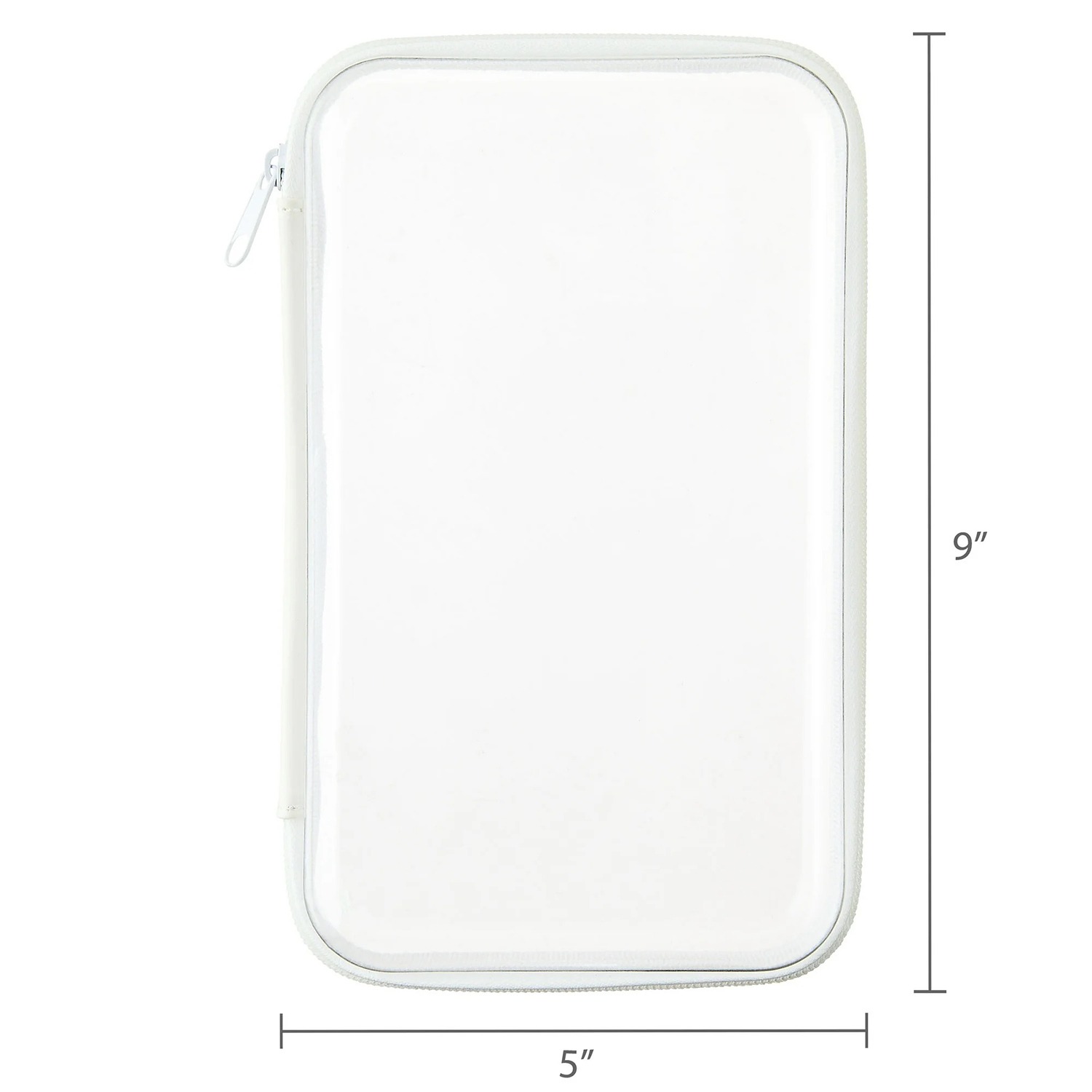 Cartuchera con cremallera Pen+Gear, estuches para lápices para escuela, blanco 6