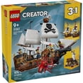 thumbnail image 2 of LEGO Creator 3 in 1 Iconic Pirate Ship Toy - Building Set for Boys & Girls, Ages 9+ - With 5 Minifigures - Gift for Kids' Birthdays - 31387, 2 of 7