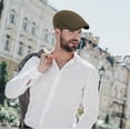 thumbnail image 7 of Men's Newsboy Cap Ivy Cotton Flat Hat Adjustable Cabbie Driving Hats Gatsby Irish Hunting Beret Caps 1Pack, 7 of 7