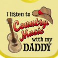 thumbnail image 4 of Inktastic I Listen to Country Music with My Daddy Guitar and Hat Boys or Girls Baby Bib, 4 of 4