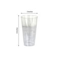 thumbnail image 5 of BalsaCircle 12 Clear Silver 16 oz Disposable Glittered Plastic Glasses Buffet Tableware, 5 of 6
