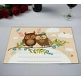 thumbnail image 2 of PKQWTM Lined Space Cute Owls Spring Birds Love Bright Flowers Kitchen Dining Table Mats Placemats Size 12x18 Inches, Set of 2 Pieces, 2 of 2