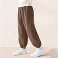 thumbnail image 5 of Plebaso Boys Girls Baggy Jogger Sweatpants Elastic Waist Casual Trousers Corduroy Pants with Pockets for Kids, 5 of 6