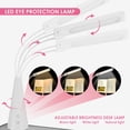 thumbnail image 5 of COSVALVE Height Adjustable Kids Study Desk & Chair Set Children School Girl Table Large Writing Board Desk with LED Lamp,Drawer,Bookstand(Pink), 5 of 24