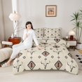 thumbnail image 6 of Manfei Western Bohemian Aztec Bedding Comforter Set for Female, Vintage Sheep Skeleton Twin Comforter Sets, Beige Hippie Triangle Reversible Bedding Set, Microfiber Bedroom Decor, 2-Piece, 6 of 9