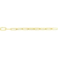 thumbnail image 2 of Floreo 14k Yellow Gold 8.5mm Lite Paperclip Link Chain Bracelet or Anklet 7.75 Inch, 2 of 3