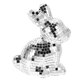 thumbnail image 1 of Adorno de espejo de conejo con forma de bola de discoteca, hecho a mano, de cristal reflectante, para decoración de bodas, escenarios, fiestas, hogar, mesa, figura decorativa., 1 of 8