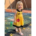 thumbnail image 4 of BemeyourBBs Toddler Baby Girl Back to School Dress Kids Kindergarten Outfit Baby Girls Summer Tank Dress School Bus Embroidery Doll Collar Sleeveless Casual A Line Dress, 4 of 9