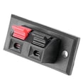 thumbnail image 2 of Conector de terminales de altavoz de Audio de carga Jack Push-in de 2 posiciones 5 uds., 2 of 3