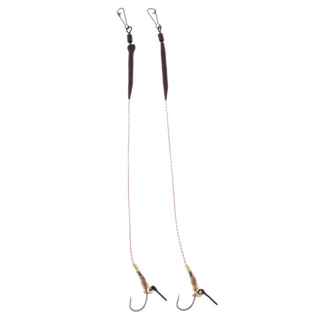 2x Aparejo Rig do Línea Acero Alto Carbono Ganchos Gran Tensión Ponible - G008 Sunnimix Aparejos de pesca