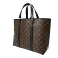 thumbnail image 3 of Pre-Owned LOUIS VUITTON Monogram Macassar Weekend Tote PM 2-Way Brown/Noir M45734..., 3 of 11