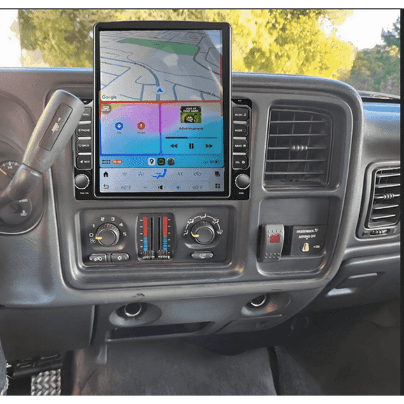 9.7 Inch Android 15 GPS Car Stereo - Fit For GMC Sierra 1500 2003 2004 2005 2006​, 4GB 64GB, with Apple CarPlay/Android Auto, WiFi Bluetooth RDS DSP Steering Wheel Control