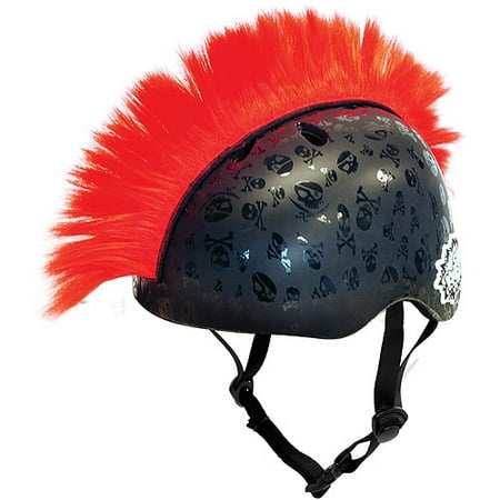 Krash Bristle Hawk Red Bike Helmet, Youth