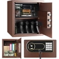 thumbnail image 1 of Security Cabinet Safe, Steel Lock Box hand Gun Safe with Digital Keypad Access -Perfect for Home/Office/Hotel, Secure Pistols, Documents, Jewelry, Valuables-13.75 x 13 x 15Inches Keypad Safe, 1 of 6