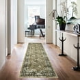 thumbnail image 2 of HOMERRY Floral Print Runner 2' x 6' for Hallway Modern Washable Throw Rugs for Kitchen Indoor Carpet, Taupe, 2 of 5